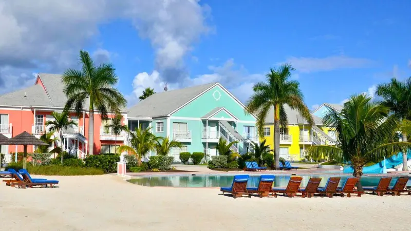 Sandyport Beach Resort offers family-friendly stays near Nassau’s beaches and shops.