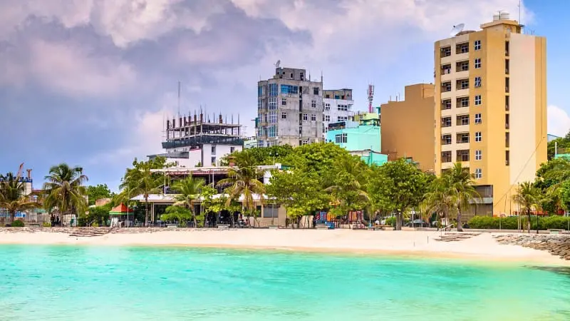 The picturesque Artificial Beach in Male is a popular spot among locals and visitors.