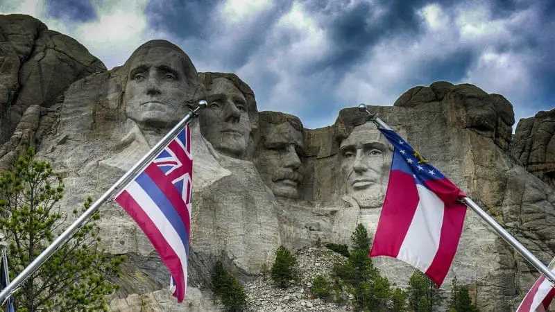 Mount Rushmore, a historic and patriotic 4th of July spot for 2024.