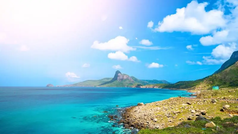 Con Dao Islands offer some of the most pristine beaches in Vietnam with crystal-clear water.