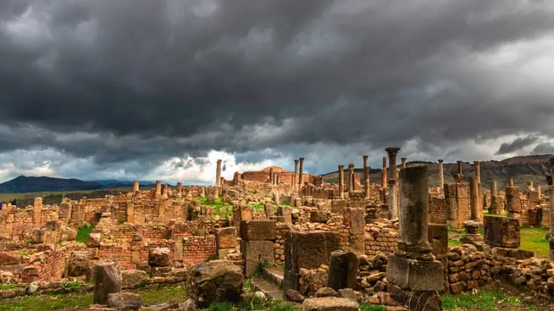 The ancient Roman ruins of Djemila are a must-see place to visit in Algeria.