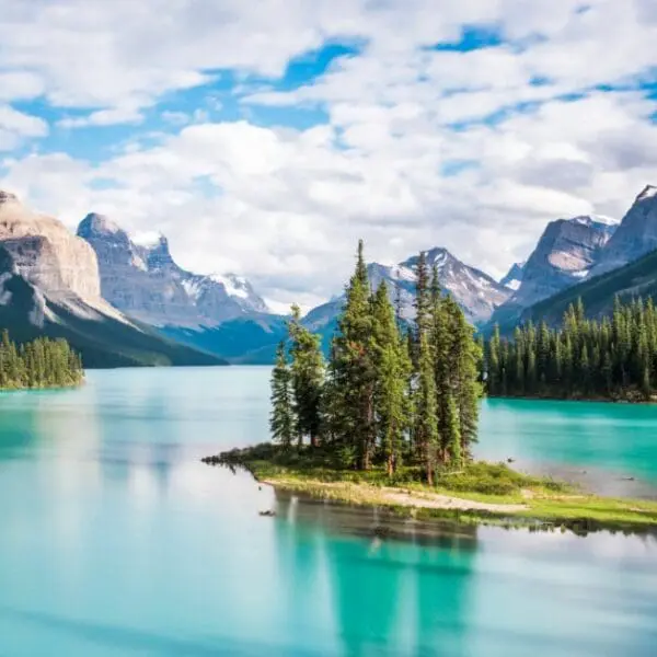 Moraine Lake, a top attraction for things to do in Banff in summer.
