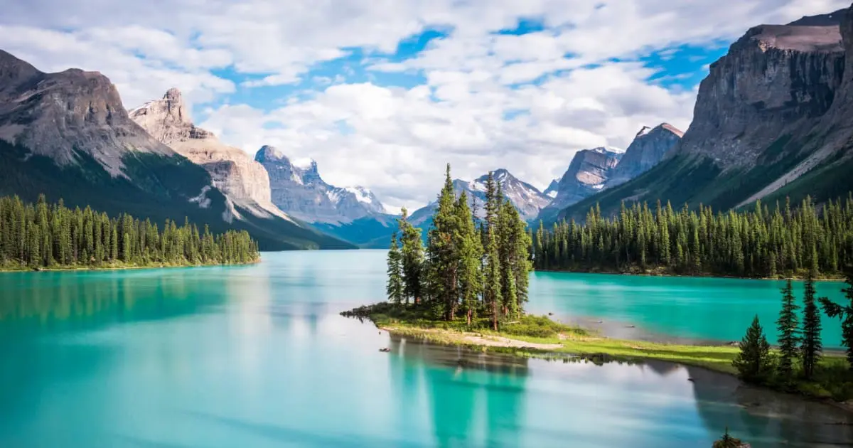 Moraine Lake, a top attraction for things to do in Banff in summer.