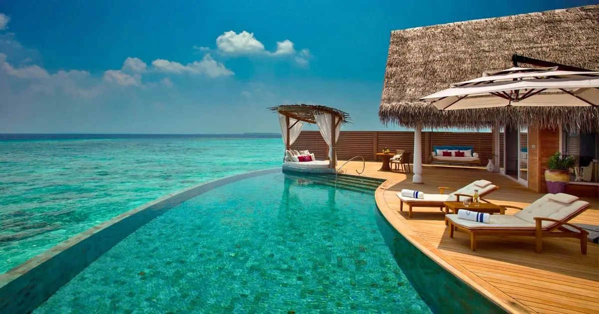Romantic Milaidhoo Island resort, perfect for couples seeking privacy.