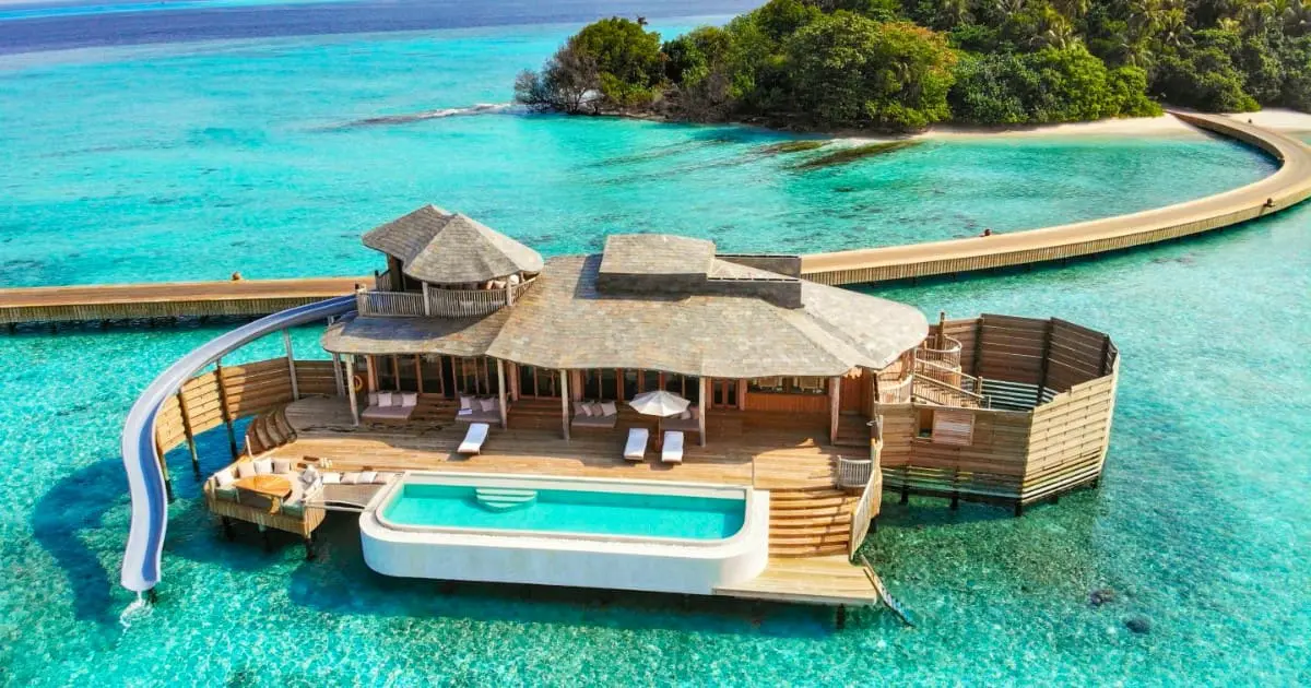 Soneva Fushi resort, great for family vacations with its spacious villas.