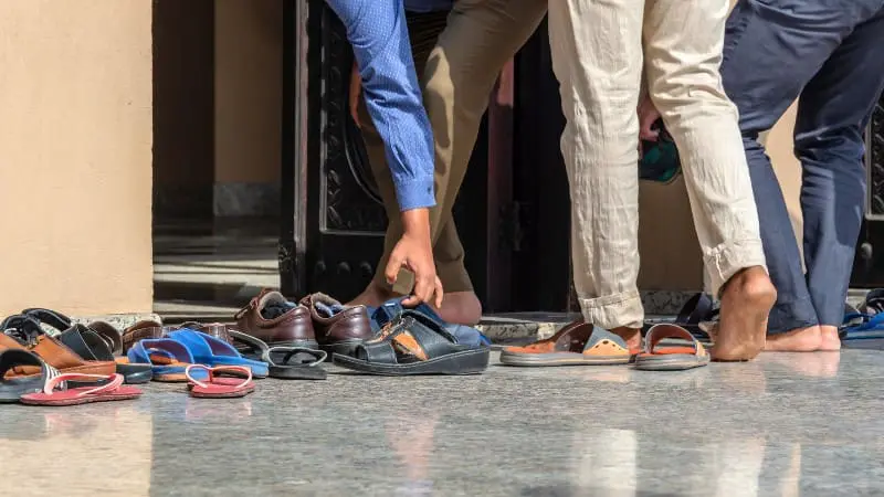 Removing shoes at entrance is one of the traditions in Mamanuca Islands.