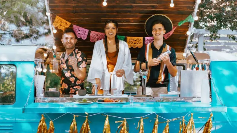 A tourist enjoying a bar in one of Mexico's safest tourist places.
