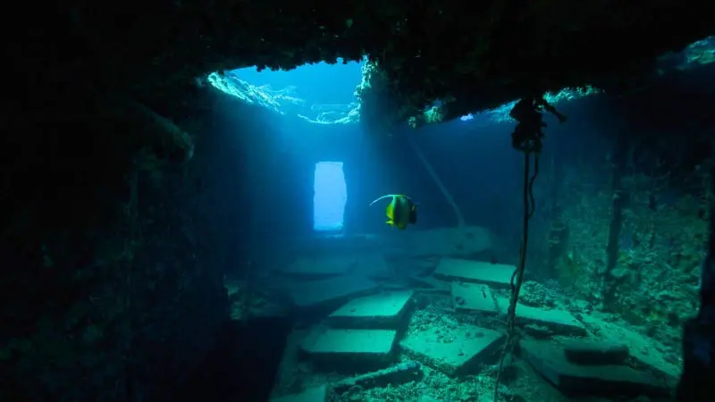 Underwater shipwreck exploration, a thrilling adventure in Bridgetown's waters.