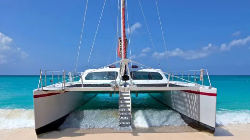Take a catamaran cruise along Bridgetown's stunning turquoise coastline.