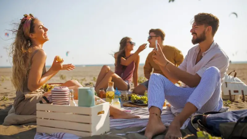 Things to Do in Bridgetown, Barbados - Beachside picnic with friends.