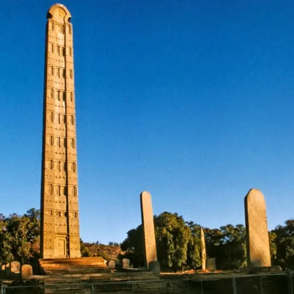 The iconic Obelisk of Axum is a must-see landmark when visiting Aksum.