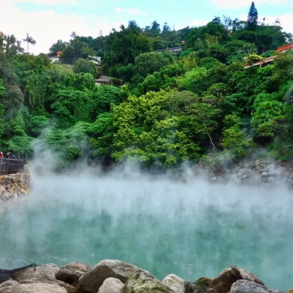 Beitou Hot Springs, a serene spot for relaxation in Taipei.