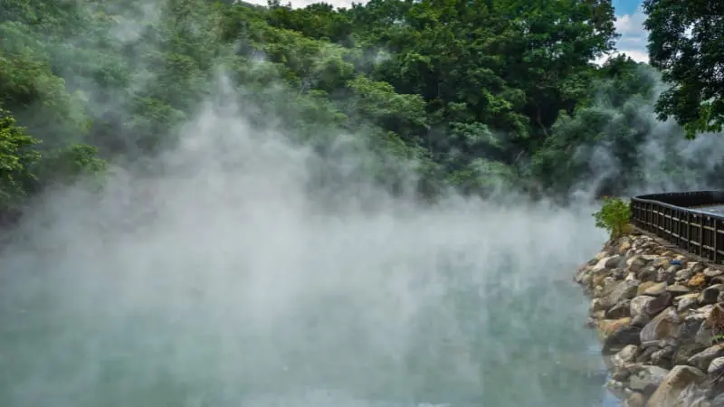 Thermal Valley in Beitou is known for its steaming sulfur waters.