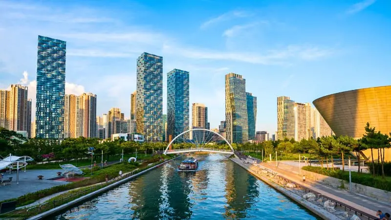 Day Trips from Seoul - Visit Songdo Central Park in Incheon.