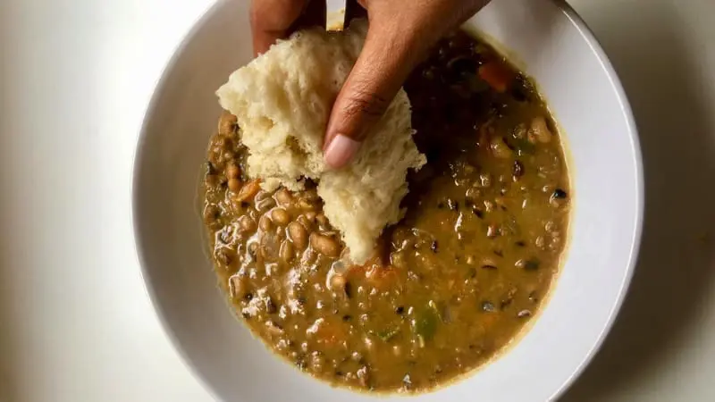 Dikgobe is a food in Botswana made from beans and sorghum, rich in protein.