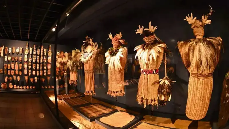 Museo del Barro in Asuncion, displaying indigenous art and Paraguayan culture.