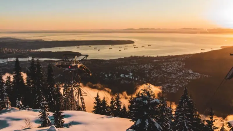 Visit Grouse Mountain for panoramic views of Vancouver from the top.