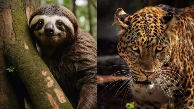 See sloths and jaguars on wildlife tours in Santa Cruz Bolivia.