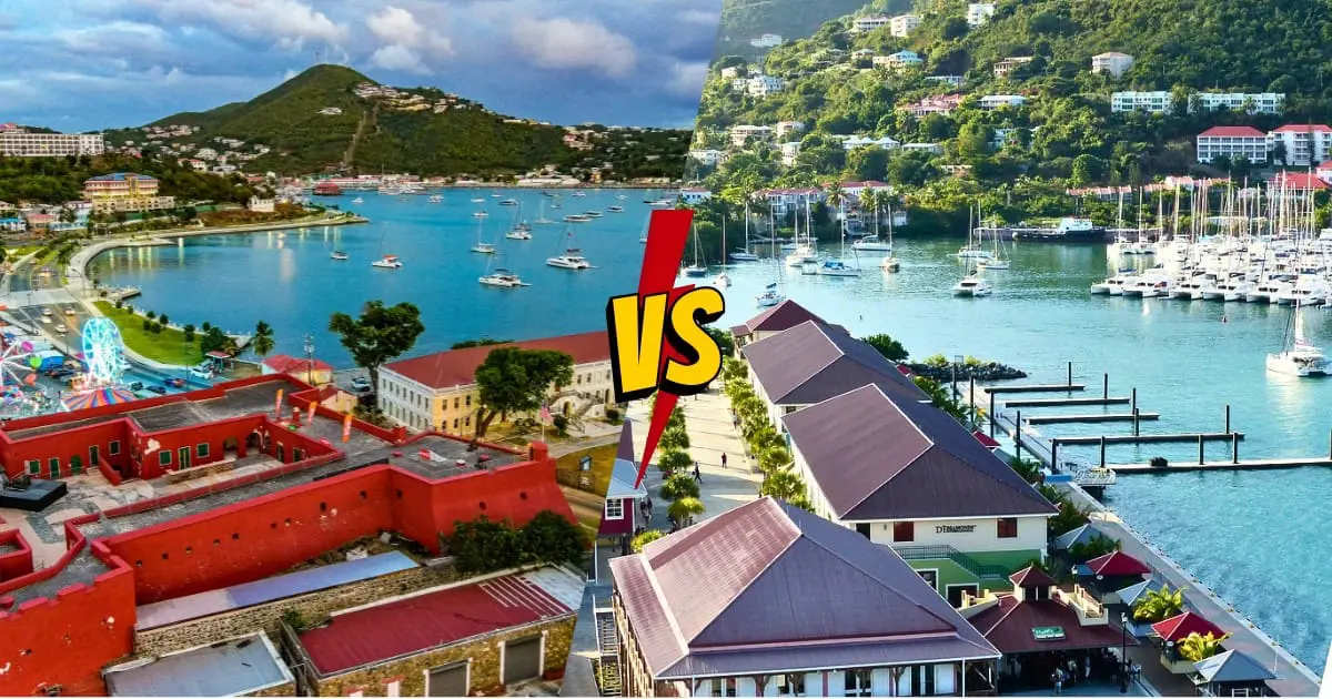 St. Thomas offers lively activities; Tortola is perfect for relaxation.