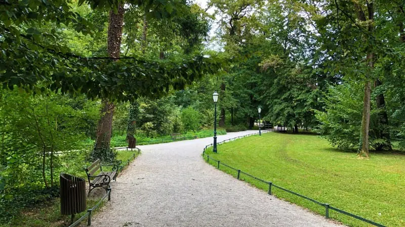 Maksimir Park offers peaceful walking paths surrounded by lush greenery.