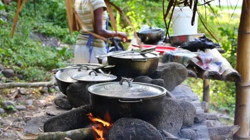 Travel tips Montego Bay Jamaica - Authentic jerk cooked on pimento wood fire.