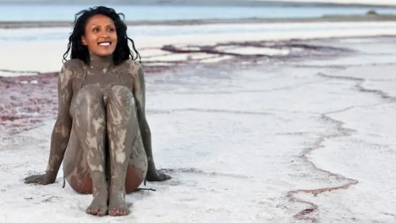 Igalo Beach in Montenegro, known for its healing mud.