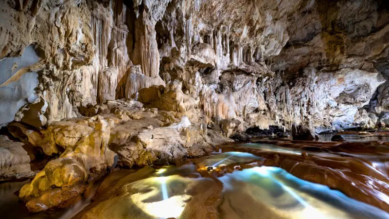 Eleuthera’s limestone caves formed over millions of years with unique features.