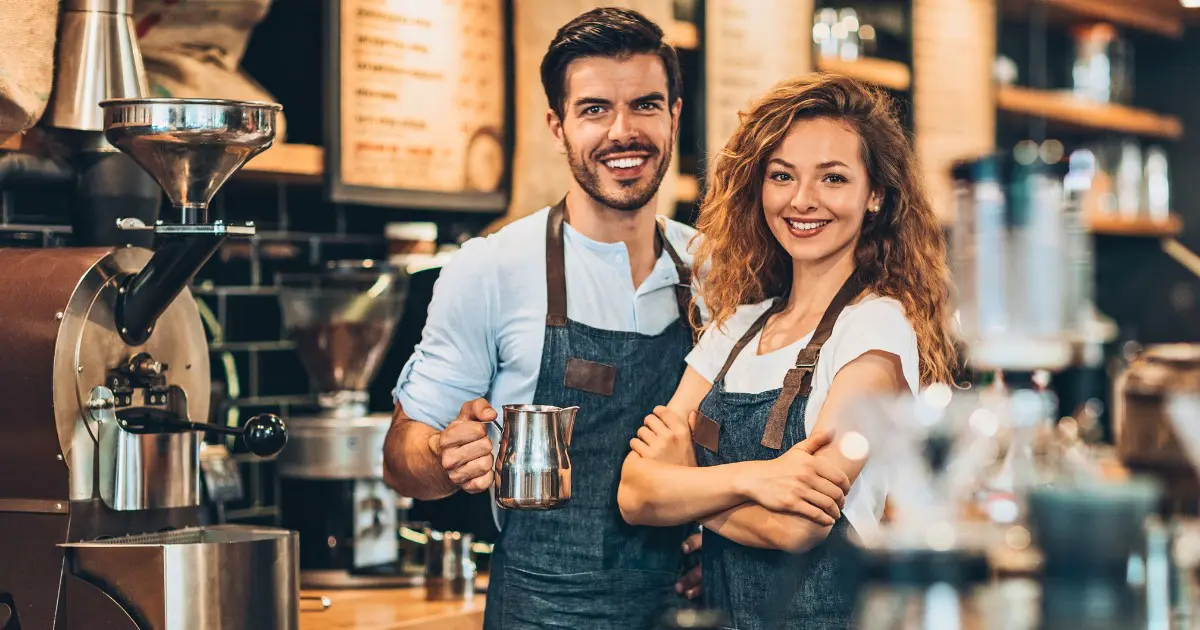 Melbourne coffee shop interior, showing the city's lively cafe scene.