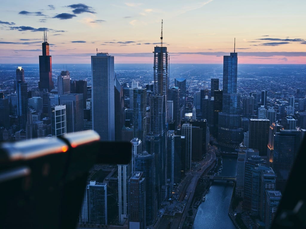 Image of Chicago at dusk