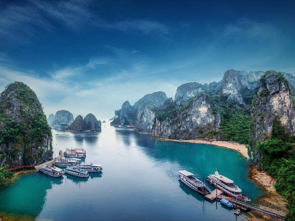 Image of boats in body of water, Vietnam