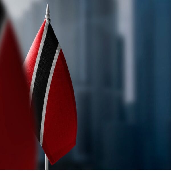 Image of small Trinidad and Tobago flags