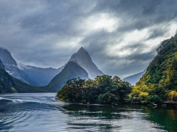 A view of a mountain, one of the national parks of New Zealand.