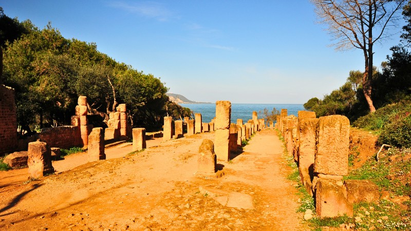 Ancient ruins at Tipaza, a must-see place to visit in Algeria.