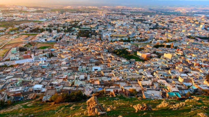 Aerial view of Constantine, an intriguing Algerian city to explore.