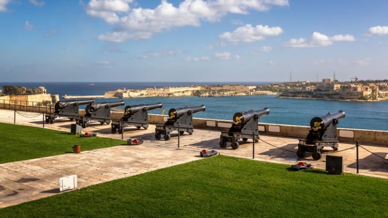 The Saluting Battery cannon ceremony is among the unique things to experience in Valletta.