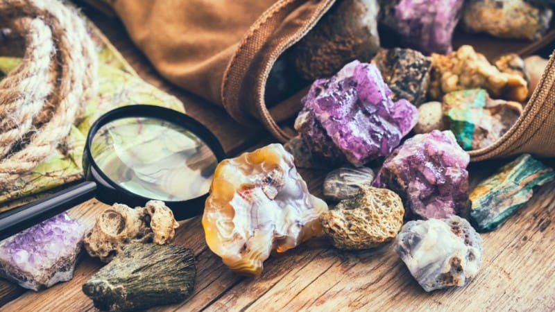 Gemstones and crystals from Belize, popular souvenirs for collectors.