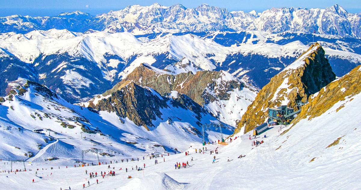 Bustling slopes and snow-capped peaks at popular Austria ski resorts